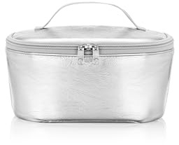 reisenthel coolerbag S Pocket Silver Crackle – kylväska med ovansida av återvunna PET-flaskor – perfekt för lunch på språng