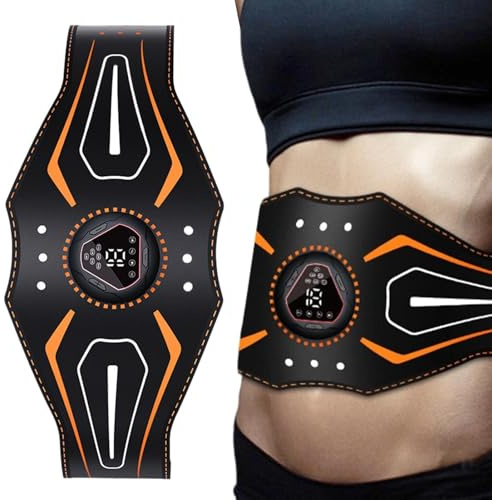 Ab Stimulator Muscle Toner - Elektrisk Muskelstimulator Med Digital Display | Abdominal Toning Bälte För Träning, Paus, Bil, Resor, Sänglägesaktiviteter | Fitness Equipment For Men Women Co