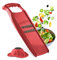 Börner Affettaverdure Roko PowerLine Set (2 pezzi) • Tagliaverdure per frutta & verdura + Portaverdure • Mandolina a Julienne • Grattugia per verdure • Set di Grattugie da Cucina (Rosso)