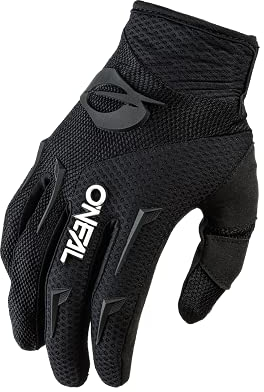 O'NEAL | Fahrrad- & Motocross-Handschuhe | Kinder | MX MTB DH FR Downhill Freeride | Langlebige, Flexible Materialien, belüftete Handinnenfäche | Element Youth Glove | Schwarz Weiß | Größe XL