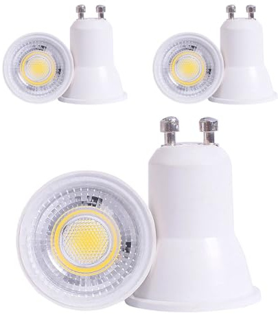 A2ZWORLD 6 Pezzi Lampada Led Mini GU10 35mm, Led PAR11, 220V 3W 300LM, Angolo Luce Stretta 40°, Diametro 35mm Altezza 40mm (Bianco Caldo 3000K)
