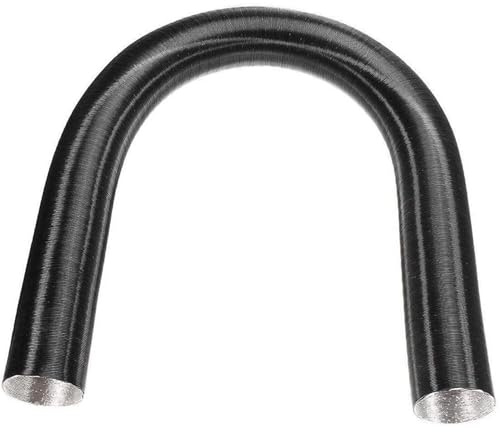 Conductor de secador, manguera de ventilación de secador 2m Conducto de calentador diesel flexible con diámetro interno de 60 mm..Práctico calentador diesel de lámina de aluminio retráctil práctico p