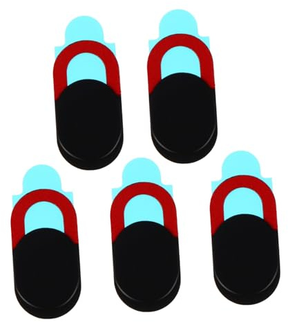 TEHAUX 5piezas Cubierta Cámara para Teléfono y Ordenador Fundas Premium Creativas y Duraderas para Cámara Web para Videollamadas Oficina o Hogar