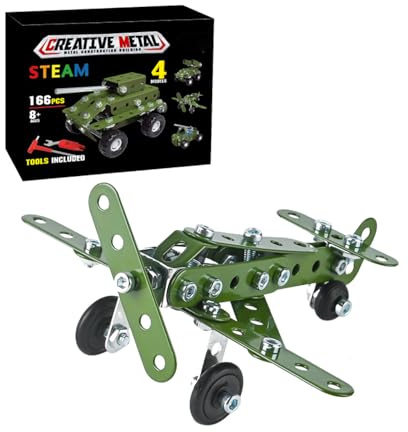 Juego de construcción de Metal, Modelo de construcción de Juguete de construcción, Juguete Educativo, para casa, niña, Preescolar, Clases en casa, veladas Familiares, Campamento de Verano