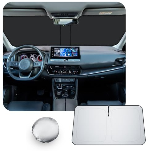 [Upgrade] CDEFG Compatible con Nissan X-Trail T33 2022-2025 2026 Parasol Cubiertas Parasol Parabrisas Delantero Parabrisas Auto Parasol Accesorios