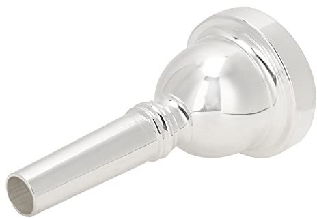 Dioche Boquilla para Trombón Bach Boquilla para Trombón Alto de Latón Chapado en Plata 12C - Diseño Duradero de para Músicos - Ideal para Principiantes y Profesionales
