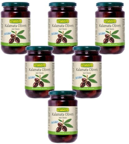 Rapunzel - Oliven Kalamata violett mit Stein in Lake - 0,355 kg - 6er Pack