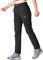 YSENTO Damen Wanderhose Outdoorhose Wasserdicht Schnelltrockend Stretch Trekkinghose Funktionshose mit Reißverschlusstaschen(Schwarz,M)