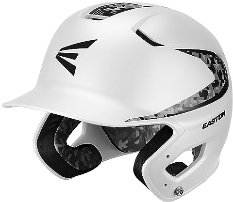 Easton Casco de bateo de béisbol, Niños, Blanco-Mojo, Junior (6 1/2-7 1/8)