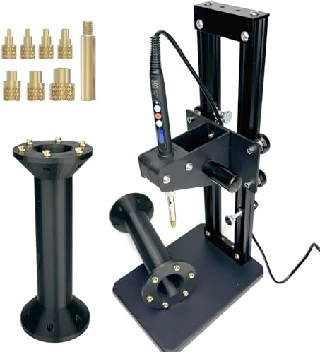 3DZWMAN Macchina verticale per pressa di calore, altezza di inserimento 210 mm, punte M2-M8, dadi zigrinati metrici in ottone, per stampa 3D