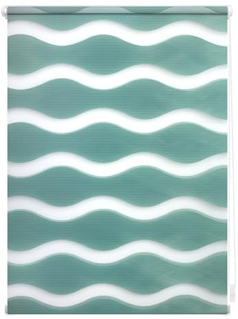 Lichtblick Doppelrollo Klemmfix ohne Bohren, Welle, Blickdicht, Klemmträger-Montage, Sichtschutz, Wandmongtage, Deckenmontage, für Fenster und Türen 45 cm x 150 cm (B x L), Salbei