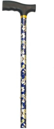 MAS QUE AYUDAS – Bastón para Mayores y Adultos Basic, Extensible y Portátil, Altura Ajustable 78-101 cm, Puño Resistente a Golpes, Bastón para Caminar y Pasear, 400 g, Azul