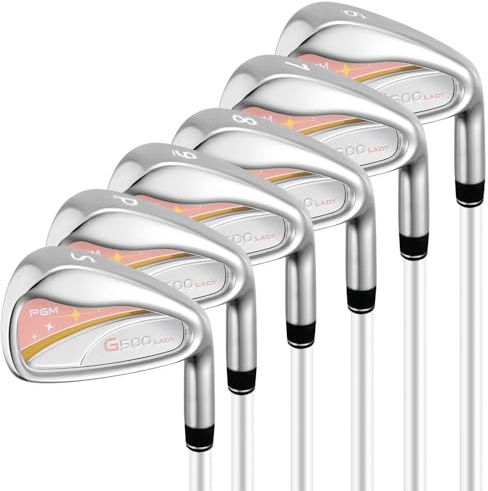 PGM 6 Piece Women's Golf Iron Set for Right Handed with Ladies Flex Shaft