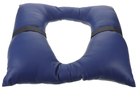 ELAYARD Almohadilla para Asiento de Inodoro Elevador para Personas Mayores, Cojín Acolchado de Poliuretano Azul 40,6x40,6 Cm con Esponja de Alta Densidad para Movilidad Reducida y Uso
