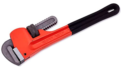 Tradineur - Llave Stillson para tubos, hierro, abertura máx. 65 mm, alta resistencia, heavy duty, fontanería, plomería, reparaciones, 30 cm