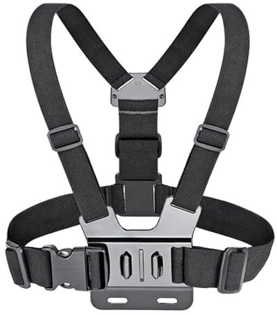 Metall J Seat Action Sportkameratillbehör,Justerbar Actionkamera Bröstrem, Justerbar Bröstmonteringssele – Handsfree Kameramonteringslösning För Utomhuscykling