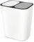 ABOOFAN Dual Waste Baskets Dry Wet Separation Trash Can Kitchen Dust Bin Trash Box Pedal Bin