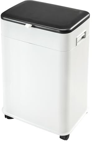 genialo Multi-Mülleimer mit Deckel und Rollen, Abfalleimer, höhenverstellbar, 20 l