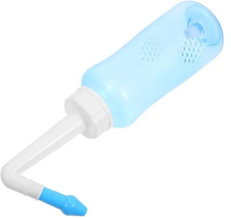 ibasenice Flacon Laveur Nasal Portable 300ml en Pp pour Rinçage Nasal Manuel Soulageant Adultes et Garçon et Filles Usage Quotidien Pratique