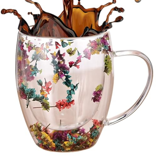 Dubbelväggig kaffemugg - dubbelväggiga glas | isolerade kaffekoppar i glas