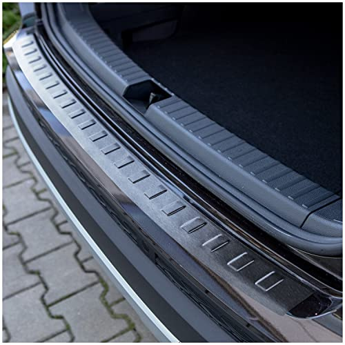 tuning-art L246 Edelstahl Ladekantenschutz Anthrazit passend für Seat Ateca 5FP Cupra Ateca 2016-