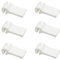 Windhager Klemmhaken, Laufhakenstopper zur Fixierung von Sonnensegel, Sonnensegel Stopper, Sonnensegelfixierung, 6 Stück, weiß