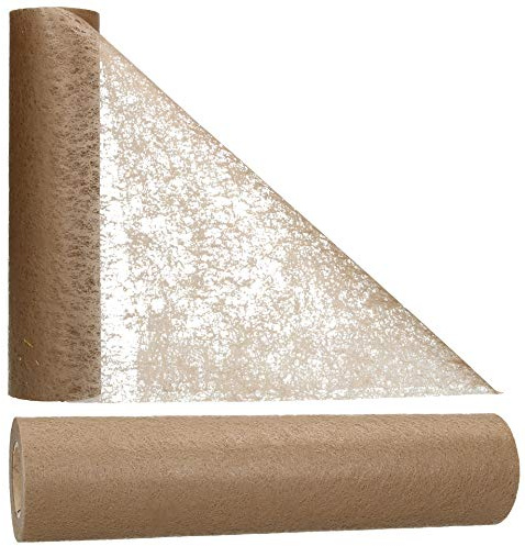 AmaCasa Vlies bordslöpare 30 cm/25 meter bordsband bröllop kommunion (30 cm, rost)