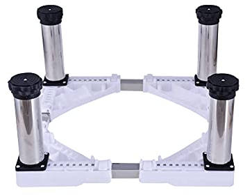 Universalsockel Hochregal Waschmaschine Regalsockel Teleskoplänge/Breite 45–68 cm Verhindert Kratzer Dellen Trockner Kühlschrank Gerätesockel Antivibrationsmatte 4/8/12 Beine (8 Beine, 14–17 cm)