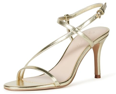 The Drop Sandales à talons et lanières Arco pour Femme, Or, 36.5 EU