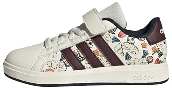 Adidas Unisex Kinder Grand Court 2.0 Shoes Children, Cloud White/Aurora Ruby/Legend Ink, 34 EU