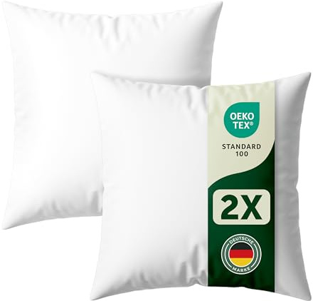 Blumtal Kuddfyllning 40 x 40 cm – kuddfyllning 40 x 40 cm Oeko-Tex certifierad – kuddfyllning 40 x 40 cm polyester – tvättbar kuddfyllning 40 x 40 – kuddfyllning