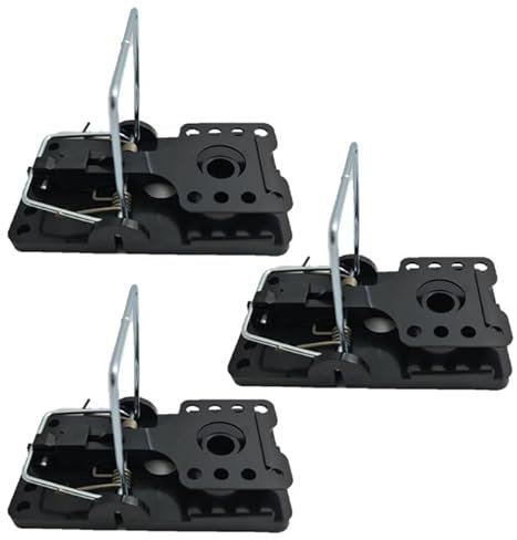 3X Effektive Rattenschlagfalle – Schlagfalle Ratten - Starke Schlagkraft & Sofortwirkung – Wiederverwendbar & Hygienisch – Ideal für Haus, Keller, Garten & Garage ohne Gift