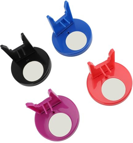 OVAQUIXI Support de Colle Chaude en Plastique Organisateur Stable pour L'artisanat, Tampon Antiadhésif Support de Colle Thermofusible pour établi de Bricolage Artisans Noir/rouge/bleu 8 Pièces