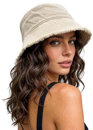 CLAPE Bomull twill Bucket Hat vikbar fiskarhatt sommar fiskarhatt slapphatt brett brätte solhatt män damer UV skydd utomhus hatt
