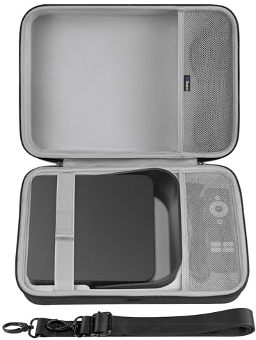 Funda de Viaje de Carcasa rígida Geekria, Compatible con PUTRIMS S36, XuanPad Q5, VOPLLS Q5, Bolsa de Transporte para proyector 4K al Aire Libre (Gris Oscuro)