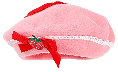 VALICLUD Damen Baskenmütze, Wolle, Erdbeermütze, französische Baskenmütze, Künstler, Barett, Boinas de Mujer, Winter, warme für Frauen