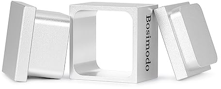 Bosimodo [1.5 x 1.5] Solid Aluminum Pre-Press Mould 6061 Flower Shaped Pre-Press Mold (Silver White 1.5 x 1.5)