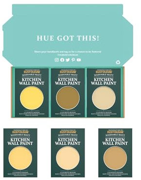 Rust-Oleum Kitchen Wall Paint in Matt Finish – Warming Yellows Tester Box