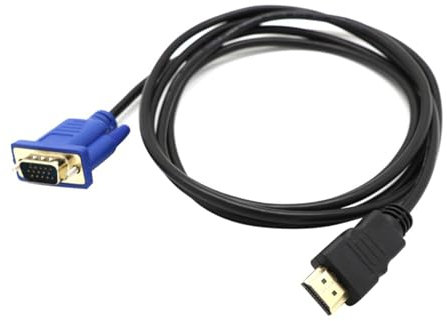 Ulafbwur 1.8m HDMI to VGA Male-to-Male Adapter Cable for PC, DVD, HDTV