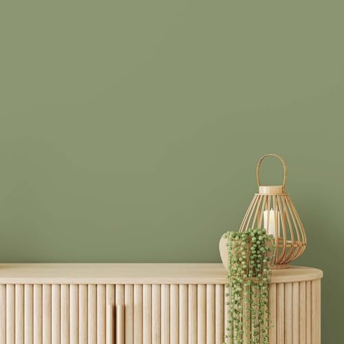 K&L Wall Art Seidenmatt Wandfarbe Grüne Innenwandfarbe modern Wandschutz Anstrich 5Liter Farbe