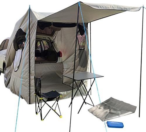 Tragbares SUV-Zelt – Kleines MPV-Zelt, Auto-Camping-Unterstand | Auto-Dachzelt Mit Boden, Camping-Zelt Aus Oxford-Stoff, Bequem Für Vier Camperr, Auto-Dachträger-Zelt, Camping-Zelt Für Fahrzeuge, 59,0