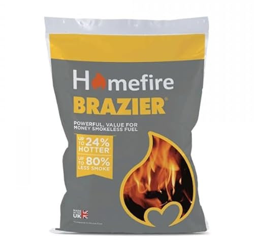 Brazier Smokeless Coal - 20kg | Fuel for Clean and Efficient Heating | Low Emissions | Clean and Efficient | Ideal for Multi-Fuel Stoves