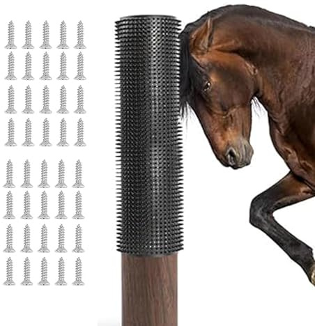 Poteau à gratter pour chèvre, grattoir de vache, tapis à gratter doux pour le bétail, massage des moutons, grattoir, cheval, pilier