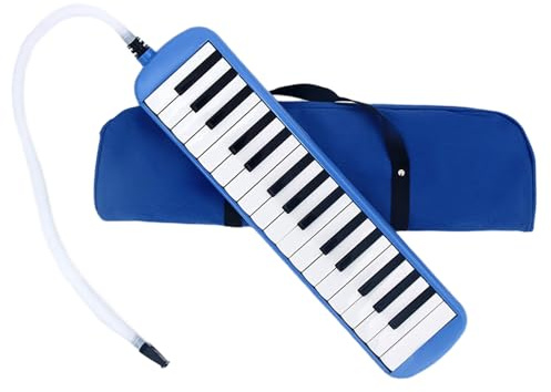 YHAILI Clavier de piano à air soprano mélodique avec tube long, embouts courts et sac de transport, instrument mélodica à 32 touches pour enfants