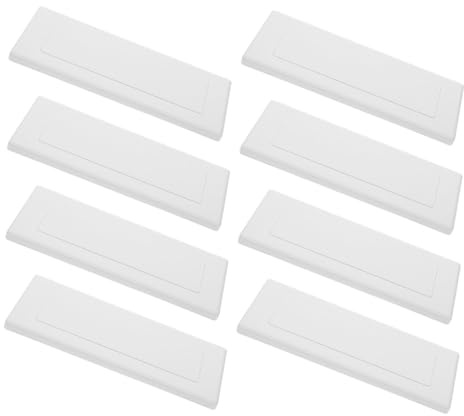 OUNONA 8pcs Plastic Outlet Wall Plate Covers Blank Junction Box Faceplates for Type Socket Protection Smooth Texture Electrical Cover Plates for Home and Professional Use
