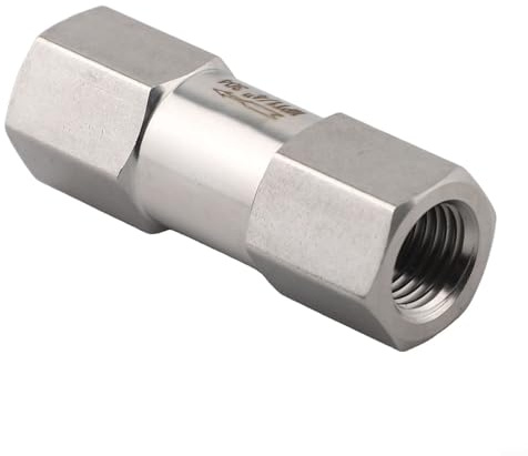 Bulevisiter Clapet anti-retour en acier inoxydable 304 pour NPT pour prévention du refoulement, clapet anti-retour pour gazoducs de carburant, air, huile, plage de fonctionnement de -60 à 232,2 °C