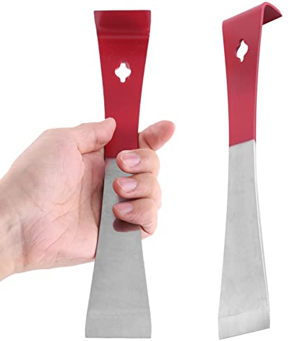 2PCS Stainless Steel Hive Scraper Tools, Flat Bar Pry Bar Beekeeping Tools Beekeeping Supplies Pry Trim Equipment