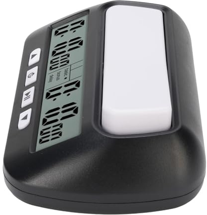 Rengue Digital Schackklocka Timer ABS Elektronisk Brädspelstimer med Stor HD-skärm Justerbar Volym Exakt Timing för Chess Go Tournament Club Home-spelare
