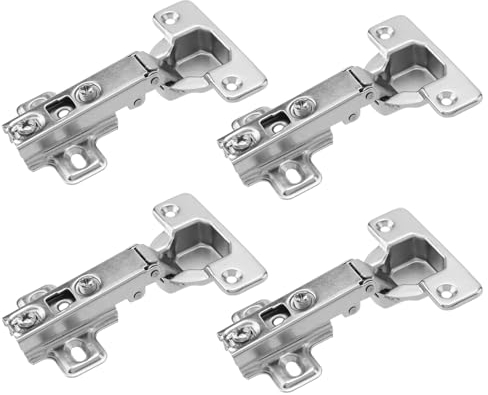 CHUEHKAK 4 Stück Scharniere für Schranktüren 103 x 63mm, Topfband 110° Eckanschlag, Klappbar Möbelscharniere für Schranktür, Holztür