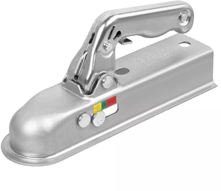 HEYOUTH Gancio Traino,Testina aggancio per Traino,Aggancio per rimorchio Rettangolare,Portata 1700 kg, 60 mm